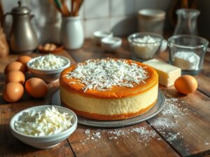 Bolo de Queijo com Toque de Coco
