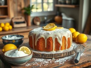 Bolo de Fecula de Batata com Toque de Limão
