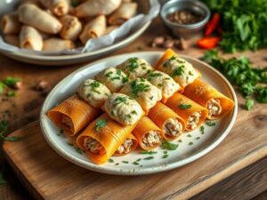 Canudinho de Frango com Recheio Cremoso