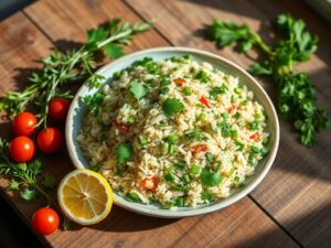 Arroz Tasmânia com Ervas Aromáticas