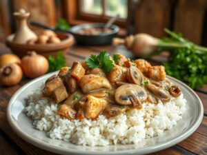 Strogonoff de Frango Tradicional com Toque Brasileiro