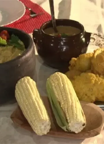 Receita de Acarajé de Milho com Vatapá de Frango