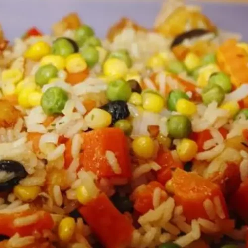 Receita de Arroz a Grega igual o da escola