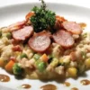 Receita de Arroz caldoso com linguiça mineira (risoto)