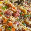 Receita de Arroz com Linguiça