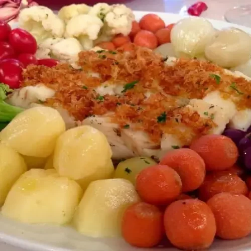 Receita de Bacalhau com Cebola Dourada