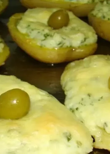 Barquetes de Batatas Recheadas e gratinadas