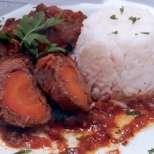 Receita de Bife Enrolado com Cenoura