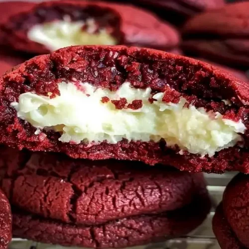 Biscoitos de Veludo Vermelho Recheados