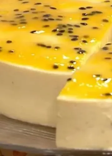 Receita de Bolo Mousse de Maracujá de Liquidificador