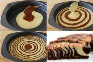 Receita de Bolo Zebra