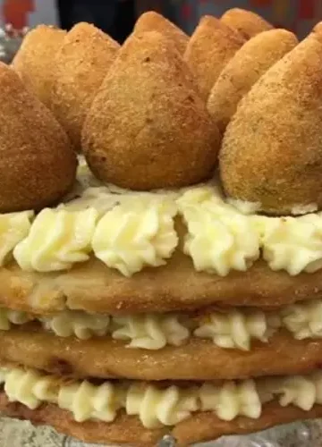 Receita de Bolo de Coxinha