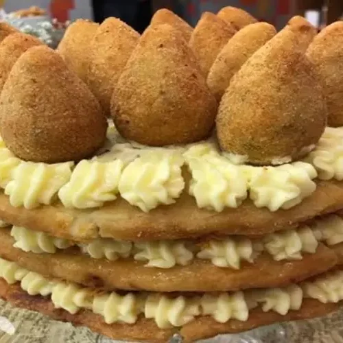 Receita de Bolo de Coxinha