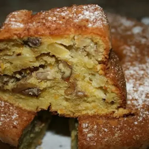 Receita de Bolo de Maçã com Nozes