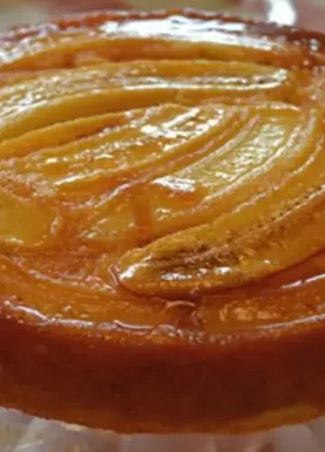 Receita de Bolo de Banana Caramelada light