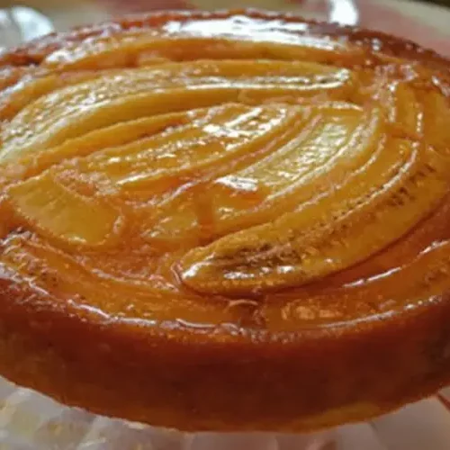 Receita de Bolo de Banana Caramelada light