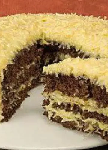 Receita de Bolo de chocolate com coco