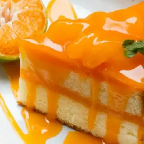 Receita de Bolo de laranja com calda