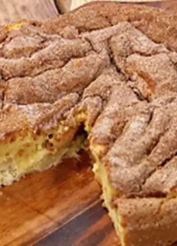 Bolo de maçã e canela