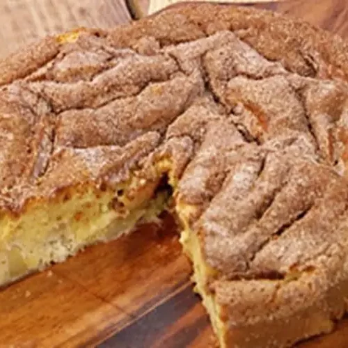 Bolo de maçã e canela