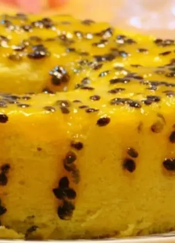 Receita de Bolo de maracujá de liquidificador