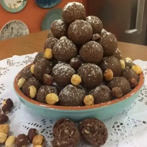 Receita de Bombom Crocante de Avelã