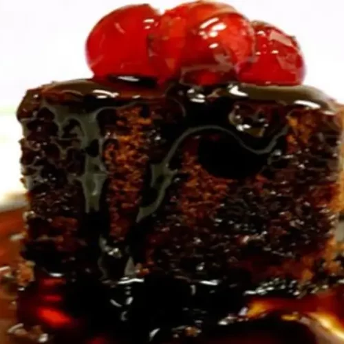 Receita de Brownie com cobertura quente de Danette