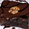 Brownie fino com amêndoas