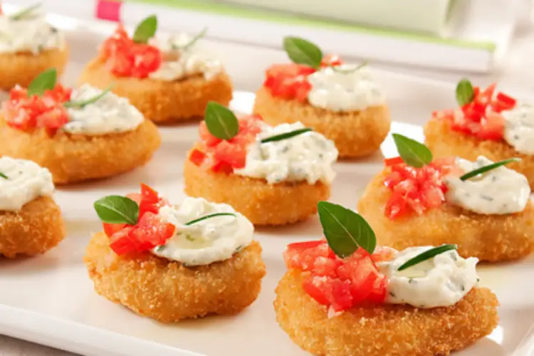 Receita de Canapés de Nuggets