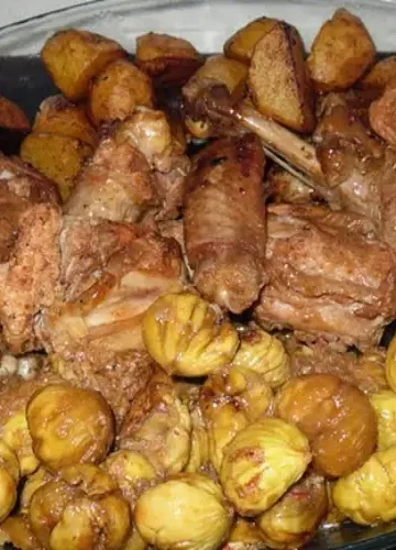 Receita de Carne de Porco com Castanhas