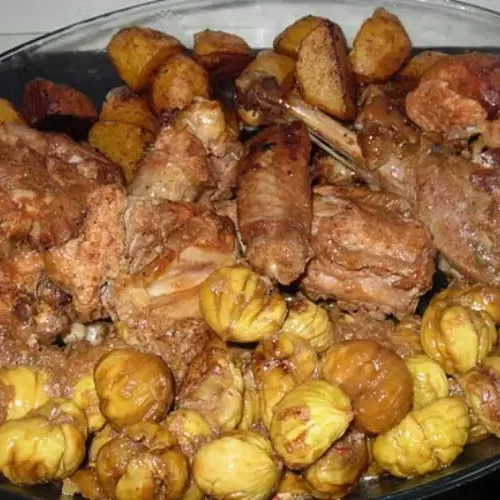 Receita de Carne de Porco com Castanhas