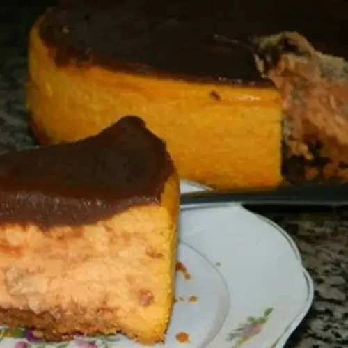 Receita de Cheesecake de Chocolate com Cenoura