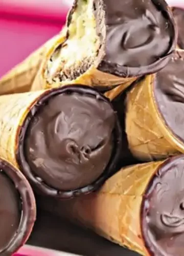 Receita de Cone Trufado de Chocolate com Limão