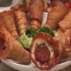 Receita de Cone com massa de Pastel e recheio de Pizza