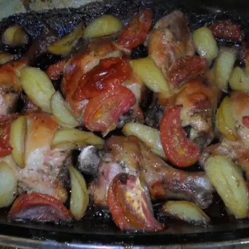 Receita de Coxa e sobrecoxa assada no forno