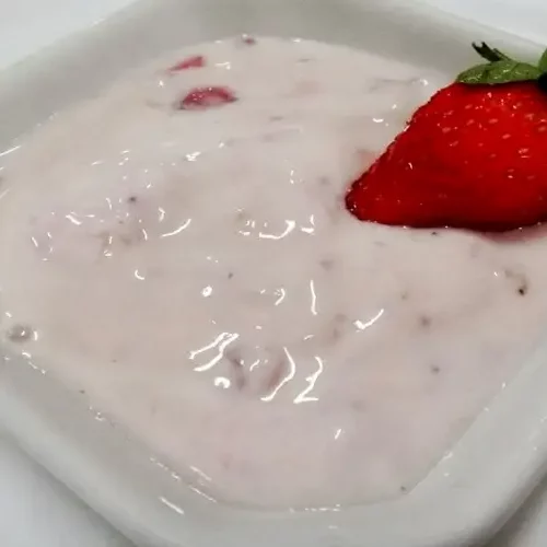 Receita de Creme Gelado de Morango delicioso