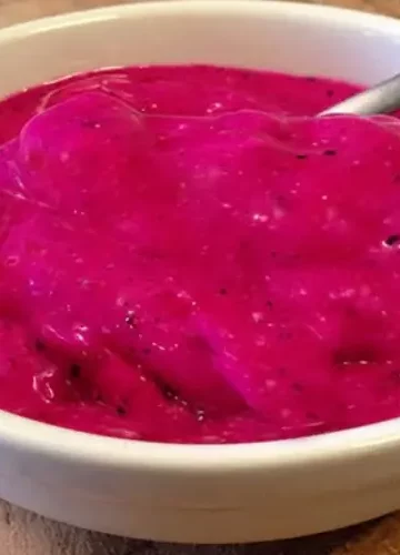 Receita de Creme de Pitaya