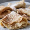 Crepes com canela e açúcar