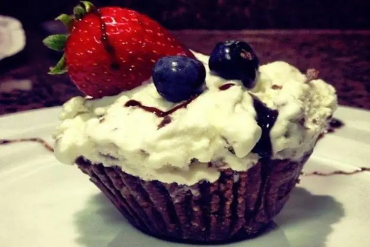 Receita de Cupcake Gelado de Nutella