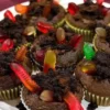 Receita de Cupcake de minhocas na terra