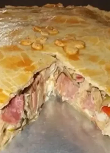 Empadão de Palmito e Presunto