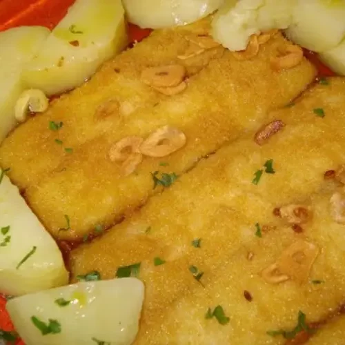 Receita de Filetes de peixe a Rosa do Adro