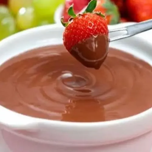 Receita de Fondue light de chocolate