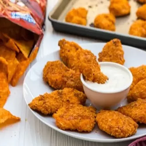 Receita de Frango empanado com Doritos