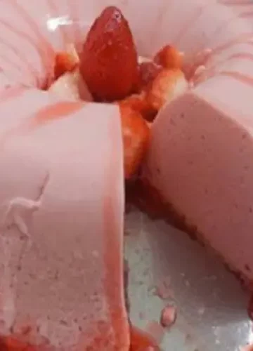 Receita de Gelado de Morango