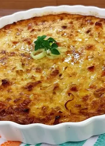 Receita de Gratinado de Alho-Poró