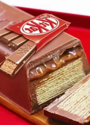 Receita de Kit Kat gigante