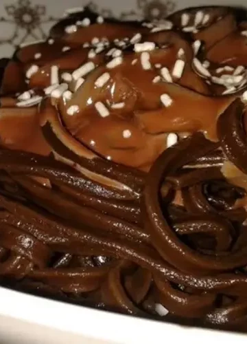 Receita de Macarrão de Chocolate