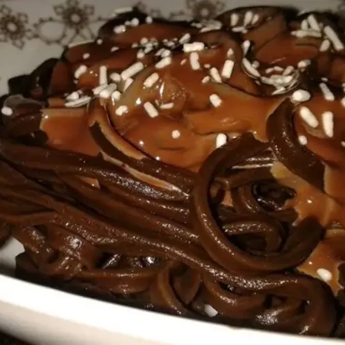 Receita de Macarrão de Chocolate