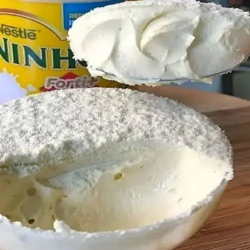 Receita de Mousse de Leite Ninho Simples